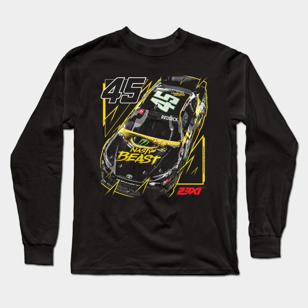 Tyler Reddick 23XI Racing Black Car Long Sleeve T-Shirt by stevenmsparks